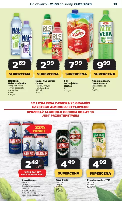 Netto - gazetka promocyjna Gazetka Spożywcza od czwartku 21.09 do środy 27.09 - strona 13