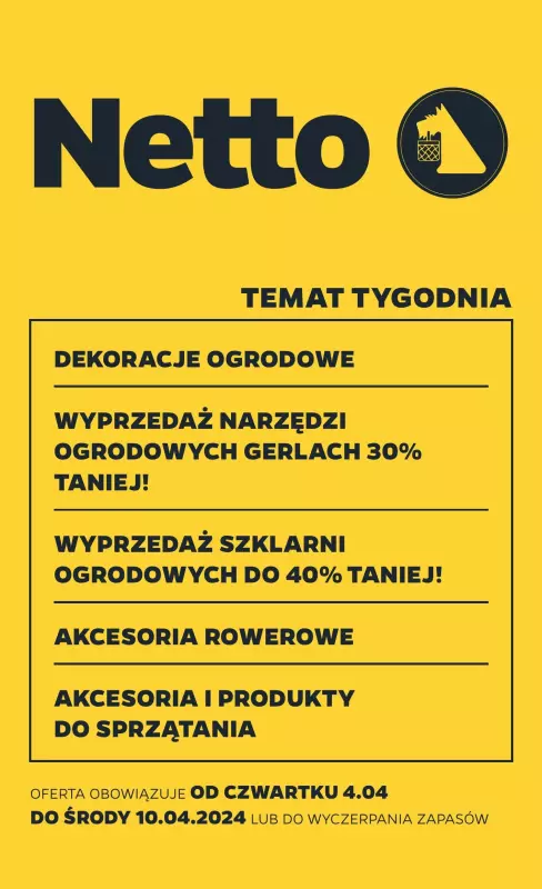 Netto - gazetka promocyjna Gazetka Non Food od czwartku 04.04 do środy 10.04