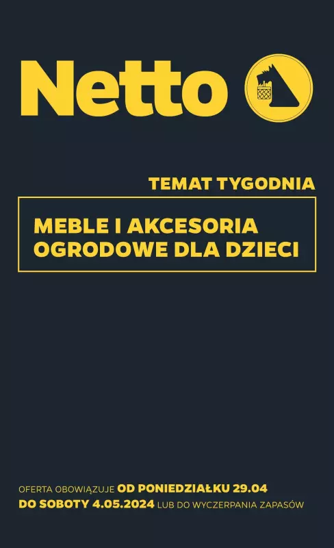 Netto - gazetka promocyjna Gazetka Non Food od poniedziałku 29.04 do soboty 04.05