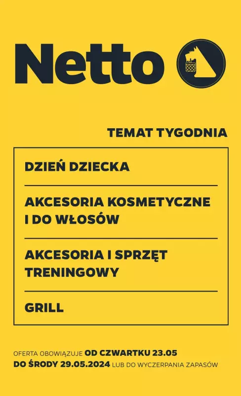 Netto - gazetka promocyjna Gazetka Non Food od czwartku 23.05 do środy 29.05