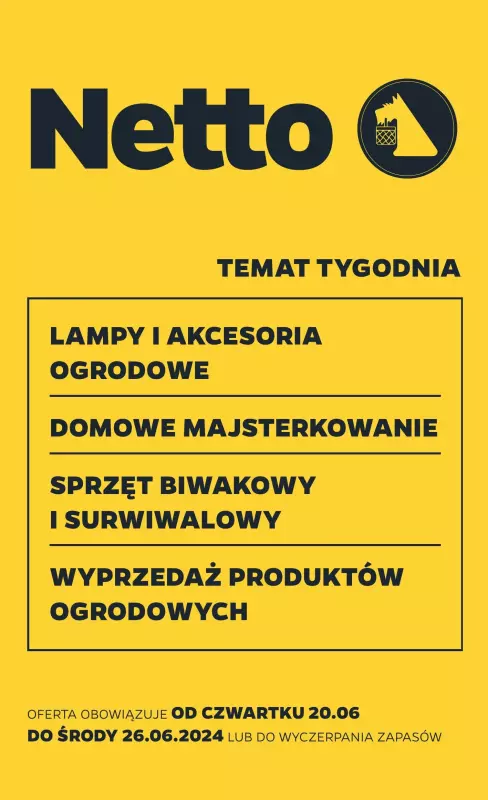 Netto - gazetka promocyjna Gazetka Non Food od czwartku 20.06 do środy 26.06