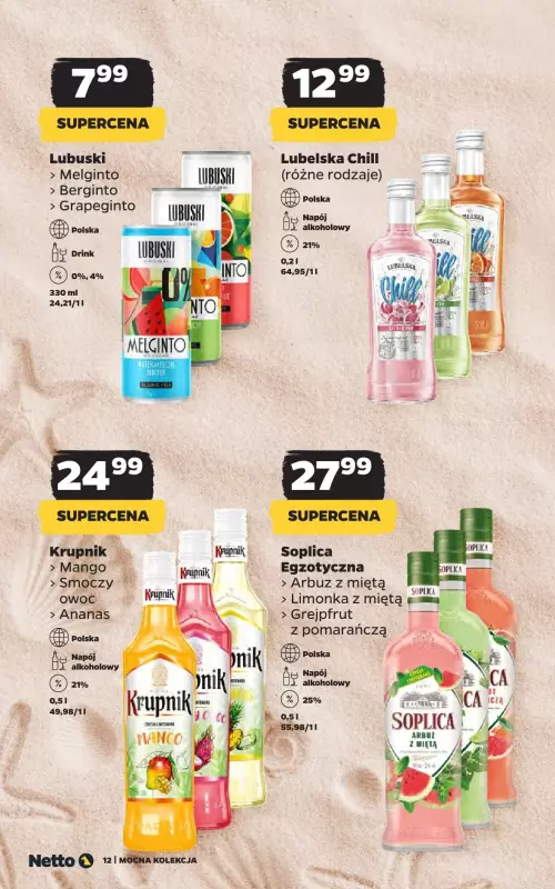 Netto - gazetka promocyjna Mocna kolekcja od poniedziałku 01.07 do środy 31.07 - strona 12