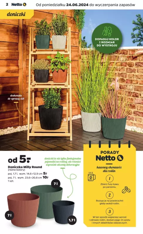 Netto - gazetka promocyjna Ogród i balkon od wtorku 02.07 do środy 31.07 - strona 2