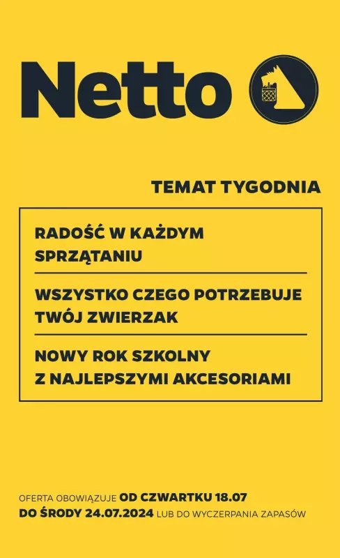 Netto - gazetka promocyjna Gazetka Non Food od czwartku 18.07 do środy 24.07