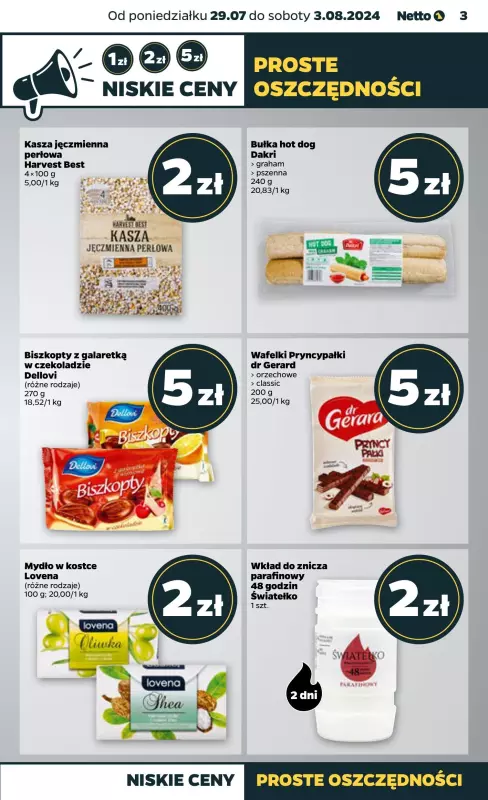 Netto - gazetka promocyjna Gazetka Spożywcza od poniedziałku od poniedziałku 29.07 do soboty 03.08 - strona 3