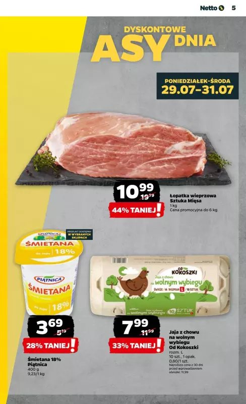 Netto - gazetka promocyjna Gazetka Spożywcza od poniedziałku od poniedziałku 29.07 do soboty 03.08 - strona 5