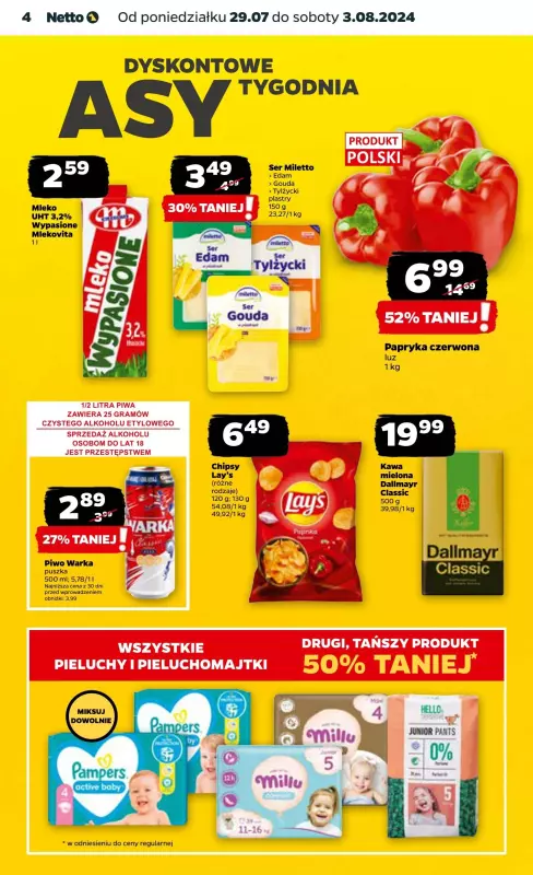 Netto - gazetka promocyjna Gazetka Spożywcza od poniedziałku od poniedziałku 29.07 do soboty 03.08 - strona 4