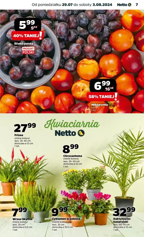 Netto - gazetka promocyjna Gazetka Spożywcza od poniedziałku od poniedziałku 29.07 do soboty 03.08 - strona 7