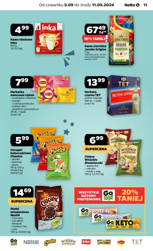 Netto - gazetka promocyjna Gazetka Spożywcza od czwartku od czwartku 05.09 do środy 11.09 - strona 11