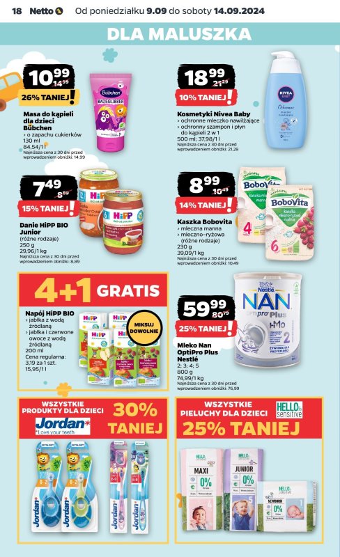 Netto - gazetka promocyjna Gazetka od poniedziałku od poniedziałku 09.09 do soboty 14.09 - strona 18