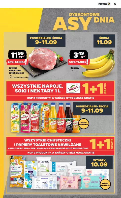 Netto - gazetka promocyjna Gazetka od poniedziałku od poniedziałku 09.09 do soboty 14.09 - strona 5