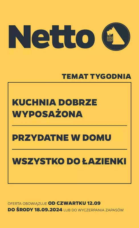 Netto - gazetka promocyjna Gazetka Non Food od czwartku 12.09 do środy 18.09