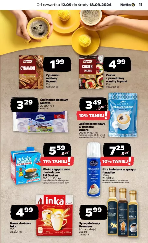 Netto - gazetka promocyjna Gazetka Spożywcza od czwartku od czwartku 12.09 do środy 18.09 - strona 11