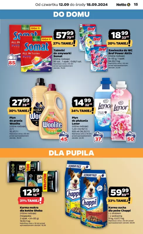 Netto - gazetka promocyjna Gazetka Spożywcza od czwartku od czwartku 12.09 do środy 18.09 - strona 15