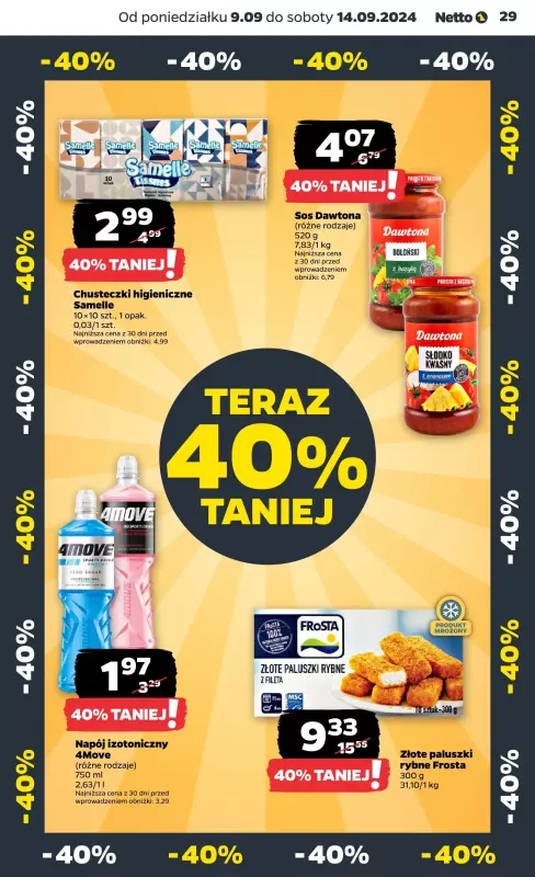 Netto - gazetka promocyjna Gazetka od poniedziałku od poniedziałku 16.09 do soboty 21.09 - strona 29