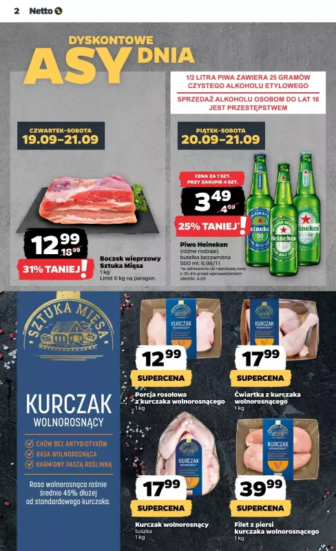 Netto - gazetka promocyjna Gazetka Spożywcza od czwartku od czwartku 19.09 do środy 25.09 - strona 2