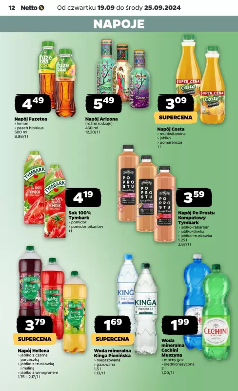 Netto - gazetka promocyjna Gazetka Spożywcza od czwartku od czwartku 19.09 do środy 25.09 - strona 12