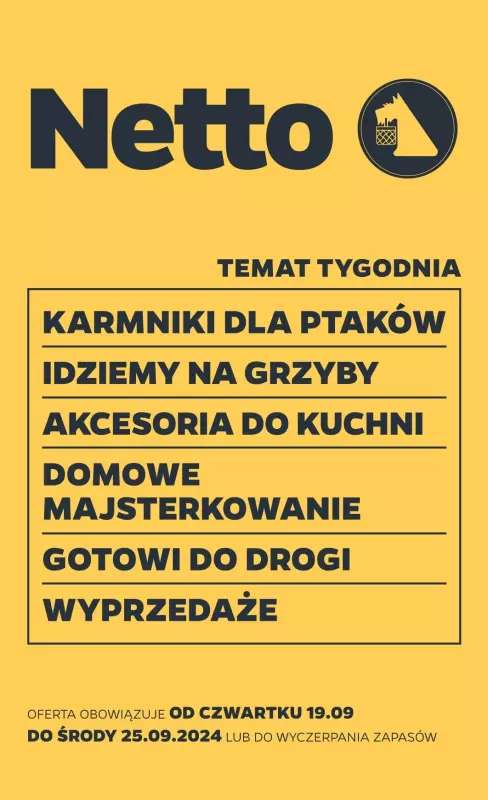 Netto - gazetka promocyjna Gazetka Non Food od czwartku 19.09 do środy 25.09