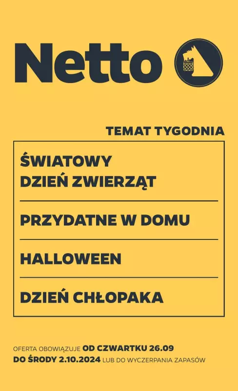 Netto - gazetka promocyjna Gazetka Non Food od czwartku 26.09 do środy 02.10