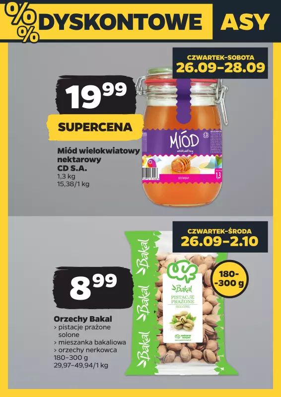 Netto - gazetka promocyjna Dyskontowe Asy! od czwartku 26.09 do niedzieli 29.09