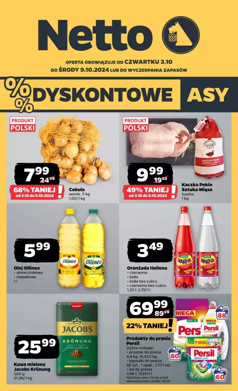 Netto - gazetka promocyjna Gazetka Spożywcza od czwartku od czwartku 03.10 do środy 09.10