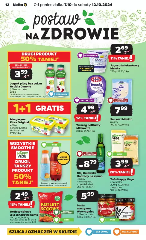 Netto - gazetka promocyjna Gazetka Spożywcza od poniedziałku 07.10 do soboty 12.10 - strona 12