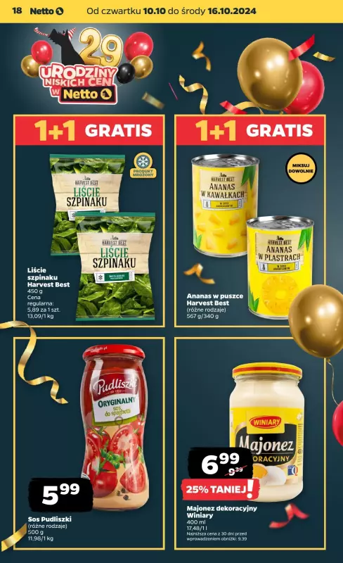 Netto - gazetka promocyjna Gazetka Spożywcza od czwartku od czwartku 10.10 do środy 16.10 - strona 18