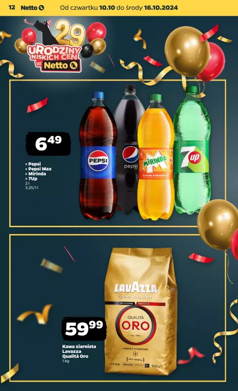 Netto - gazetka promocyjna Gazetka Spożywcza od czwartku od czwartku 10.10 do środy 16.10 - strona 12