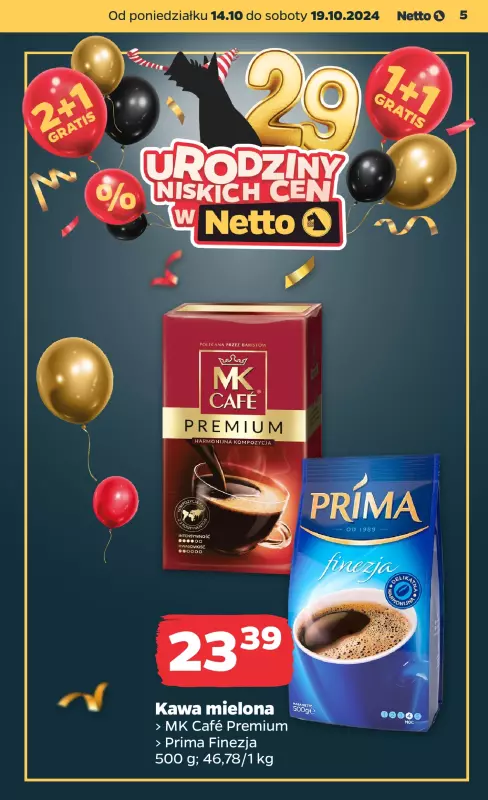 Netto - gazetka promocyjna Gazetka Spożywcza od poniedziałku 14.10 do soboty 19.10 - strona 5