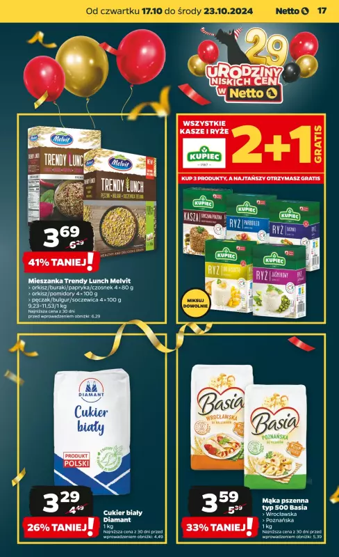 Netto - gazetka promocyjna Gazetka Spożywcza od czwartku od czwartku 17.10 do środy 23.10 - strona 17