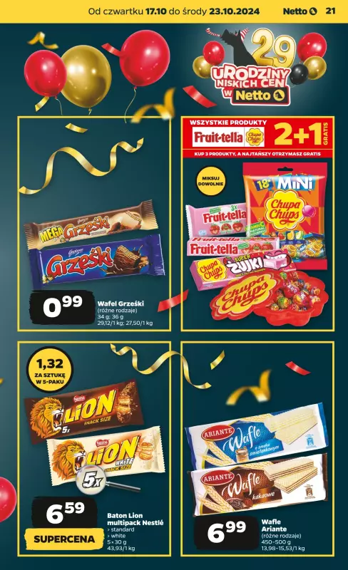 Netto - gazetka promocyjna Gazetka Spożywcza od czwartku od czwartku 17.10 do środy 23.10 - strona 21