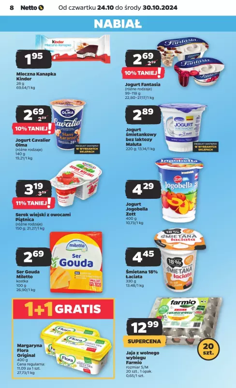 Netto - gazetka promocyjna Gazetka Spożywcza od czwartku 24.10 do środy 30.10 - strona 8