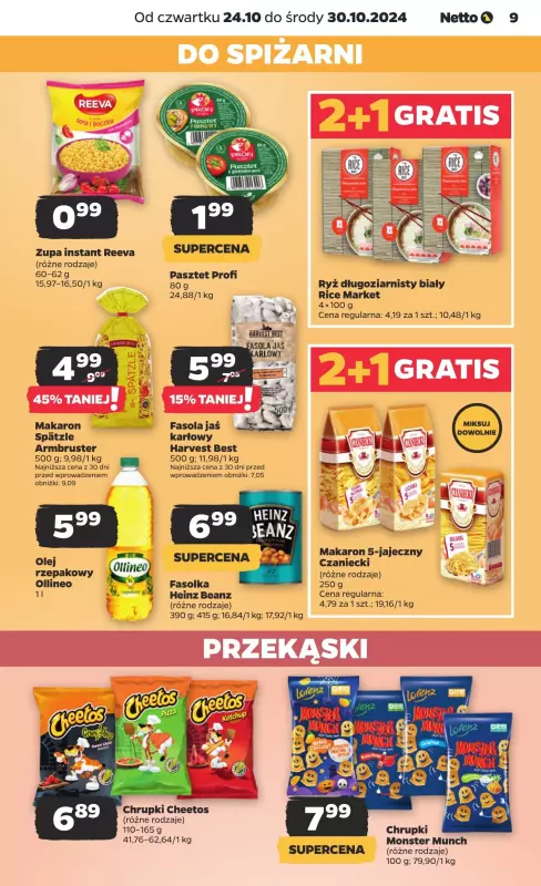 Netto - gazetka promocyjna Gazetka Spożywcza od czwartku 24.10 do środy 30.10 - strona 9