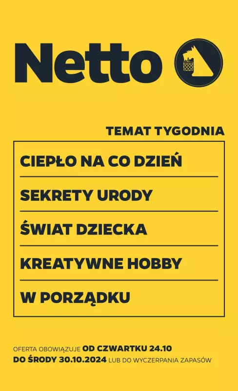 Netto - gazetka promocyjna Gazetka Non Food od czwartku 24.10 do środy 30.10