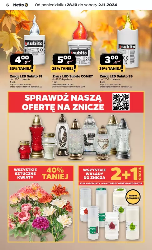 Netto - gazetka promocyjna Gazetka Spożywcza od poniedziałku 28.10 do soboty 02.11 - strona 6