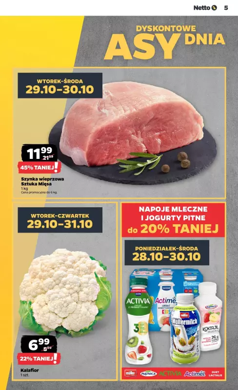 Netto - gazetka promocyjna Gazetka Spożywcza od poniedziałku 28.10 do soboty 02.11 - strona 5