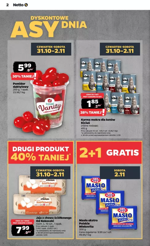 Netto - gazetka promocyjna Gazetka Spożywcza od czwartku od czwartku 31.10 do środy 06.11 - strona 2