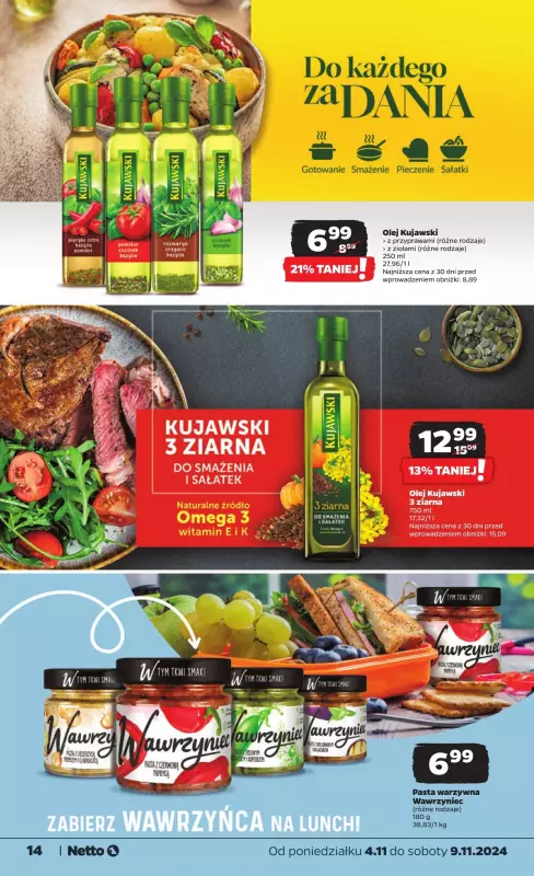 Netto - gazetka promocyjna Gazetka Spożywcza od poniedziałku 04.11 do soboty 09.11 - strona 14