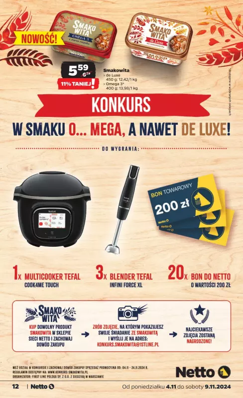 Netto - gazetka promocyjna Gazetka Spożywcza od poniedziałku 04.11 do soboty 09.11 - strona 12