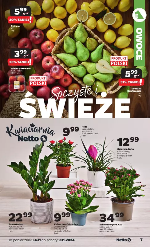 Netto - gazetka promocyjna Gazetka Spożywcza od poniedziałku 04.11 do soboty 09.11 - strona 7