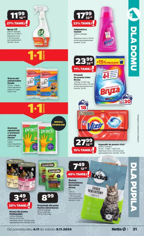 Netto - gazetka promocyjna Gazetka Spożywcza od poniedziałku 04.11 do soboty 09.11 - strona 21