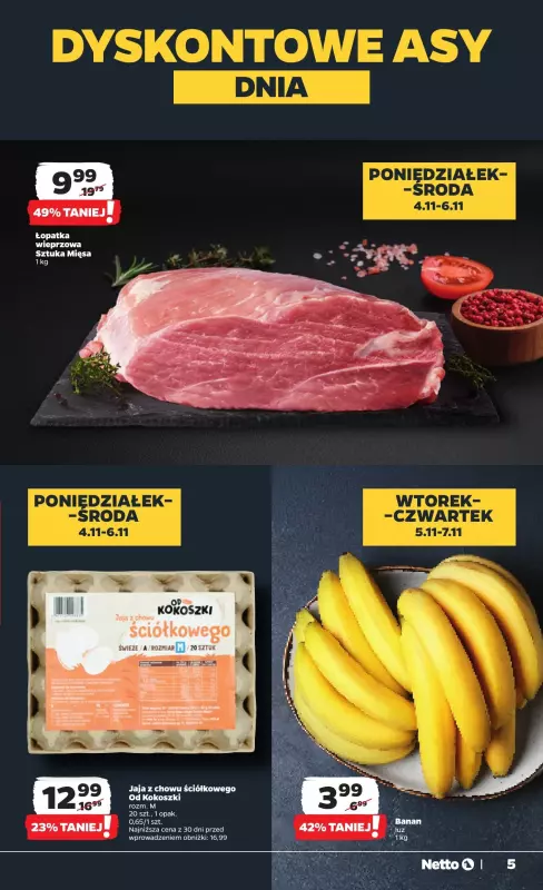 Netto - gazetka promocyjna Gazetka Spożywcza od poniedziałku 04.11 do soboty 09.11 - strona 5