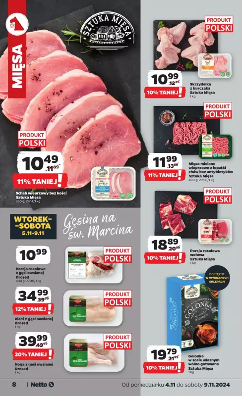 Netto - gazetka promocyjna Gazetka Spożywcza od poniedziałku 04.11 do soboty 09.11 - strona 8