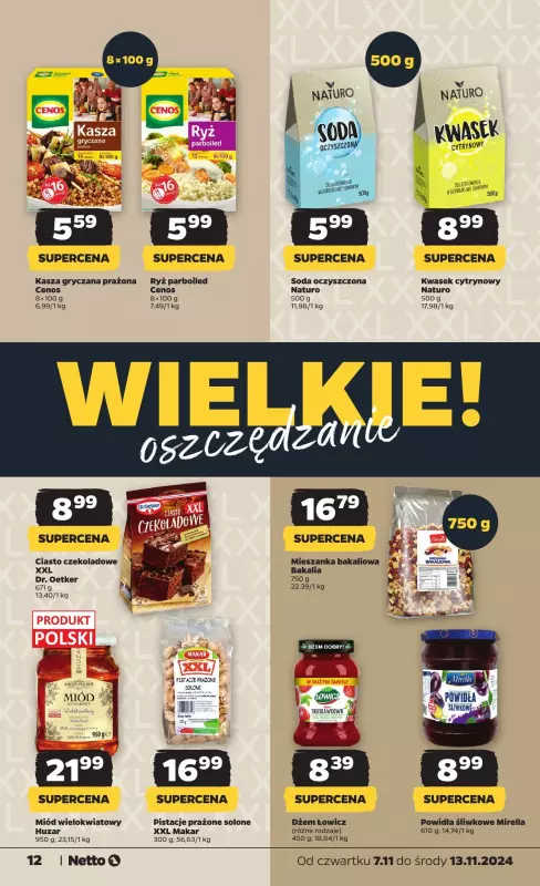 Netto - gazetka promocyjna Gazetka Spożywcza od czwartku od czwartku 07.11 do środy 13.11 - strona 12