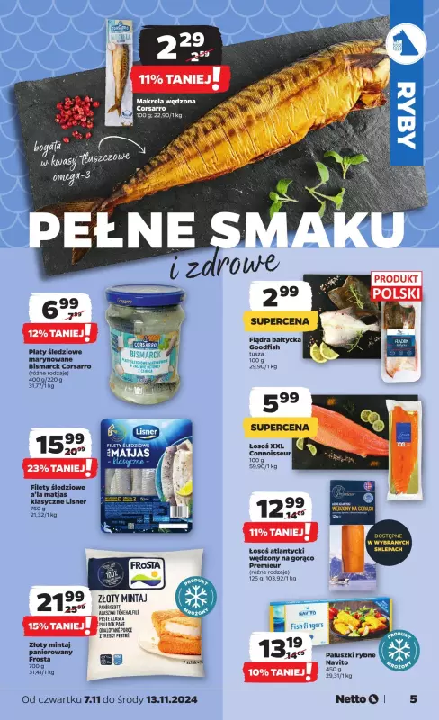 Netto - gazetka promocyjna Gazetka Spożywcza od czwartku od czwartku 07.11 do środy 13.11 - strona 5