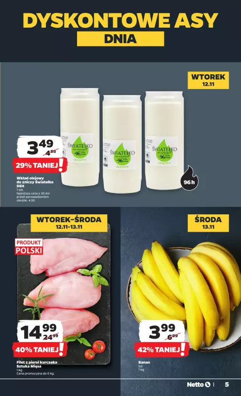 Netto - gazetka promocyjna Gazetka Spożywcza od wtorku 12.11 do soboty 16.11 - strona 5