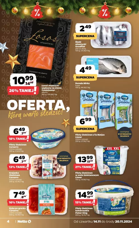 Netto - gazetka promocyjna Gazetka Spożywcza od czwartku od czwartku 14.11 do środy 20.11 - strona 4