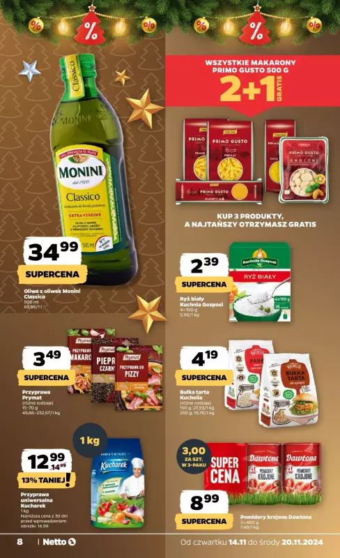 Netto - gazetka promocyjna Gazetka Spożywcza od czwartku od czwartku 14.11 do środy 20.11 - strona 8