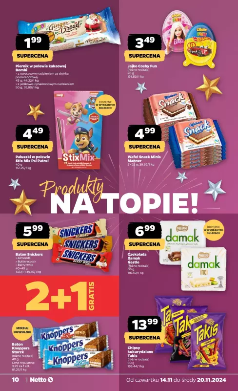 Netto - gazetka promocyjna Gazetka Spożywcza od czwartku od czwartku 14.11 do środy 20.11 - strona 10