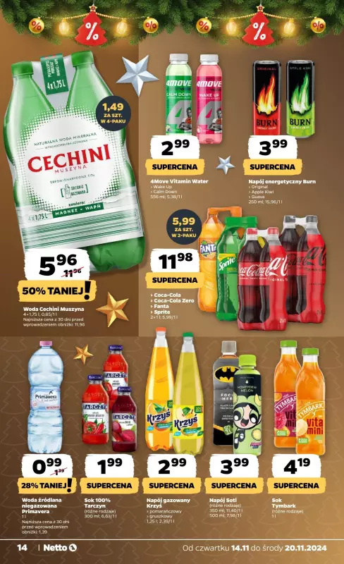 Netto - gazetka promocyjna Gazetka Spożywcza od czwartku od czwartku 14.11 do środy 20.11 - strona 14